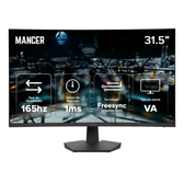 Imagem da oferta Monitor Gamer Mancer Valak UZ3, 31.5 Pol, VA, Curvo, FHD, 1ms, 165Hz, HDMIDP, MCR-VLKUZ3-BL01