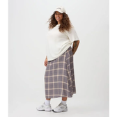 Imagem da oferta Saia Evasê Midi em Crepe Xadrez Curve & Plus Size