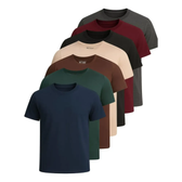 Imagem da oferta Kit 7 Camisetas Básicas Algodão Premium Masculina