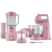 Imagem da oferta Kit Cozinha 3 em 1 Britânia Batedeira, Liquidificador e Espremedor Rosa - BKT51R 220V