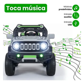 Imagem da oferta Carrinho Elétrico Infantil Mini Carro Brinquedo Passeio Cinza