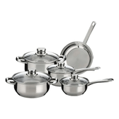 Imagem da oferta Jogo Panela 5 Peças Tampa Vidro Aço Inox Wincy Cor Prateado