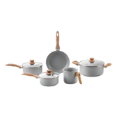 Imagem da oferta Conjunto de 5 panelas gris brinox ceramic life easy cinza