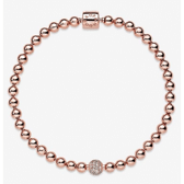 Imagem da oferta Bracelete Esfera Brilhante em Ouro Rosé - Pandora