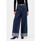 Imagem da oferta Calça Feminina GAP Baggy Azul Escuro