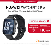 Imagem da oferta HUAWEI WATCH FIT 5 Pro| Smartwatch Relogio | Tela FullView AMOLED de 1,92"| Mini Treino | 64 GB ECG