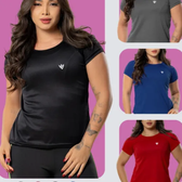 Imagem da oferta Kit 4 Blusas Feminina Fitness Dry Fit  Camiseta Academia