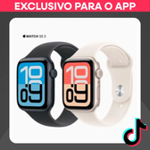 Imagem da oferta Relógio Apple Watch Series SE 3 GPS 40mm 44mm Caixa Alumínio Esportiva watchOS
