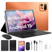 Imagem da oferta Xixaomiro Tablet Android 15 Pad 10.1" 256GB ROM + 12GB RAM Câmera 13MP + 5MP Bateria 8000mAh Kit Completo com Ca