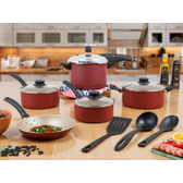 Imagem da oferta Jogo de Panelas Tramontina Antiaderente de Alumínio 8 Peças Turim 20298/719