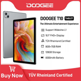 Imagem da oferta Tablet DOOGEE T10 8GB RAM 128GB Tela 10.1"IPS FHD+