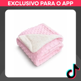 Imagem da oferta Manta Peluciada Bolhas Sherpa Dupla Face 1,00x0,75m - Suave e Aquecida