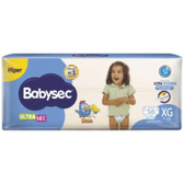 Imagem da oferta Seleção de Fralda Babysec UltraSec com 20% de Desconto na Segunda Unidade + Cupom