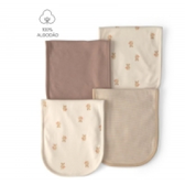 Imagem da oferta Kit Paninho de Ombro Bebê 4 Peças Ursinho Multicor Carter's