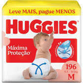 Imagem da oferta Huggies Fralda Supreme Care M 196 Un