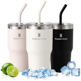 Imagem da oferta Copo Térmico 591ml Aço Inoxidável Canudo