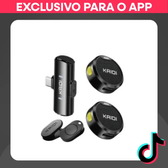 Imagem da oferta Microfone de Lapela Sem Fio KAIDI KMF4 KMF7 Magnético Alta Qualidade de Som Bateria de Longa Duração e Design