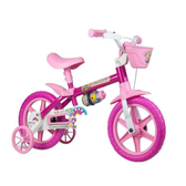 Imagem da oferta Bicicleta Infantil Nathor Aro 12 Rosa com Rodinhas