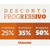 Imagem da oferta Desconto Progressivo de até 50% em Camisetas
