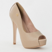 Imagem da oferta Sapato Carmen Steffens Peep Toe Areia