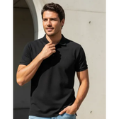 Imagem da oferta Polo Piquet Masculina Listrada Polo Wear Preto Gg