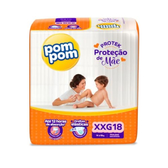 Imagem da oferta Fralda Pom Pom Protek Proteção de Mãe XXG 18 Unidades