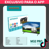 Imagem da oferta Smart TV MANINER 32 Polegadas HD Borda Ultrafina Android WiFi Bluetooth