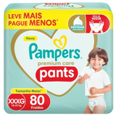 Imagem da oferta Fralda Pampers Pants Premium Care XXXG com 80