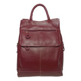 Imagem da oferta Mochila De Couro Legítimo Antifurto Feminina Bordô