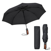 Imagem da oferta Guarda Chuva Automático Preto Médio Reforçado 8 Varetas Compacto
