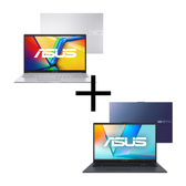 Imagem da oferta Notebook ASUS Vivobook 15 X1504MA-BQ250W Cool Silver + Notebook ASUS Vivobook Go 15 E1504FA-BQ5314WS Peacock Blue