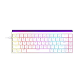 Imagem da oferta Teclado Mecânico Gamer AJAZZ NK68 RGB Switch Red Keycaps PBT Hotswap Branco