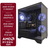 Imagem da oferta Computador Gamer CertoX STREAM AMD AQ 1013 TC AMD Ryzen 5 5600GT Radeon Graphics 8GB DDR4 256GB SSD C/3 Fans Linux