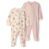 Imagem da oferta Kit Macacão Bebê 2 Peças com Pezinho Floral Multicor Carter's