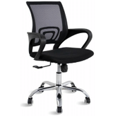 Imagem da oferta Cadeira Escritório Diretor Detroit Tela Mesh Preta