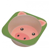 Imagem da oferta Mimo Style Prato Bowl Infantil Para Refeição Farm, Fibra De Bambu 14x4cm