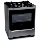 Imagem da oferta Fogão Consul 5 Bocas Cor Inox Com Mesa De Vidro E Grade De Ferro Fundido - Cfs5var Bivolt