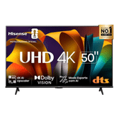 Imagem da oferta Hisense Smart TV UHD 4K DLED 50" Polegadas 50A6N com HDR10+ Dolby Vision Game Mode Controle por Voz Alexa Built-In AirPlay