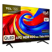 Imagem da oferta Smart Tv Tcl 50 Polegadas Qled 4k P7l Wifi Bluetooth Google Tv Hdr10+ 60 Hz Aipq 50p7l