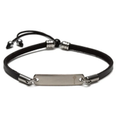 Imagem da oferta Pulseira Masculina em Couro - Bunny Preta