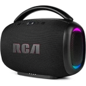 Imagem da oferta Caixa de Som Bluetooth RCA RS-FR213 120W – Alto-Falante com Luzes LED Sincronizadas, 4 Modos Ritmo Música,Rádio FMUSBAUX, Bateria 8h, Alça de Tra