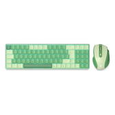 Imagem da oferta Kit Mouse E Teclado Mecânico Sem Fio Redragon Verde Verde Verde