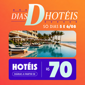 Imagem da oferta Hotéis nacionais com diárias a partir de R$ 70