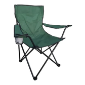 Imagem da oferta Cadeira Dobrável Resistente Com Bolsa Porta Copos Camping Cor Verde Sweet Studio