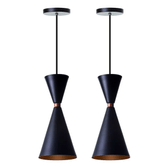 Imagem da oferta Kit 2 Pendente Lustre Mini Ideallume Moscou 30cm Balcao Gourmet