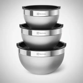 Imagem da oferta Electrolux Kit Bowls Tigelas em Inox com Tampa Plástica 3 Unidades Utensílios Domésticos de Cozinha