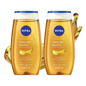 Imagem da oferta NIVEA Kit Sabonete Líquido Óleo de Banho 200ml - 2 Unidades