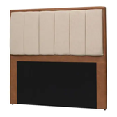 Imagem da oferta Cabeceira Casal 140cm material sintético Tecido Bouclê Madeira Maciça Estofada Quarto Parede Fixa Cama Box Nobre