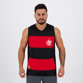 Imagem da oferta Regata Flamengo Hoop Masculina Braziline PretoVermelho
