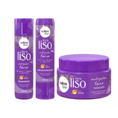 Imagem da oferta Combo Matizador Loiros Shampoo 300ml + Condicionador 300ml + Máscara 300g Meu Liso - Salon Line